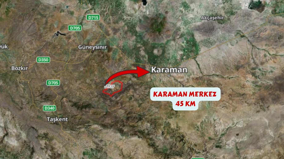 KARAMAN MERKEZ DAMLAPINAR KÖYÜNDE 1.186 M² BAĞIMIZ SATILIKTIR. - KARAMAN MERKEZ fotoğraf 6